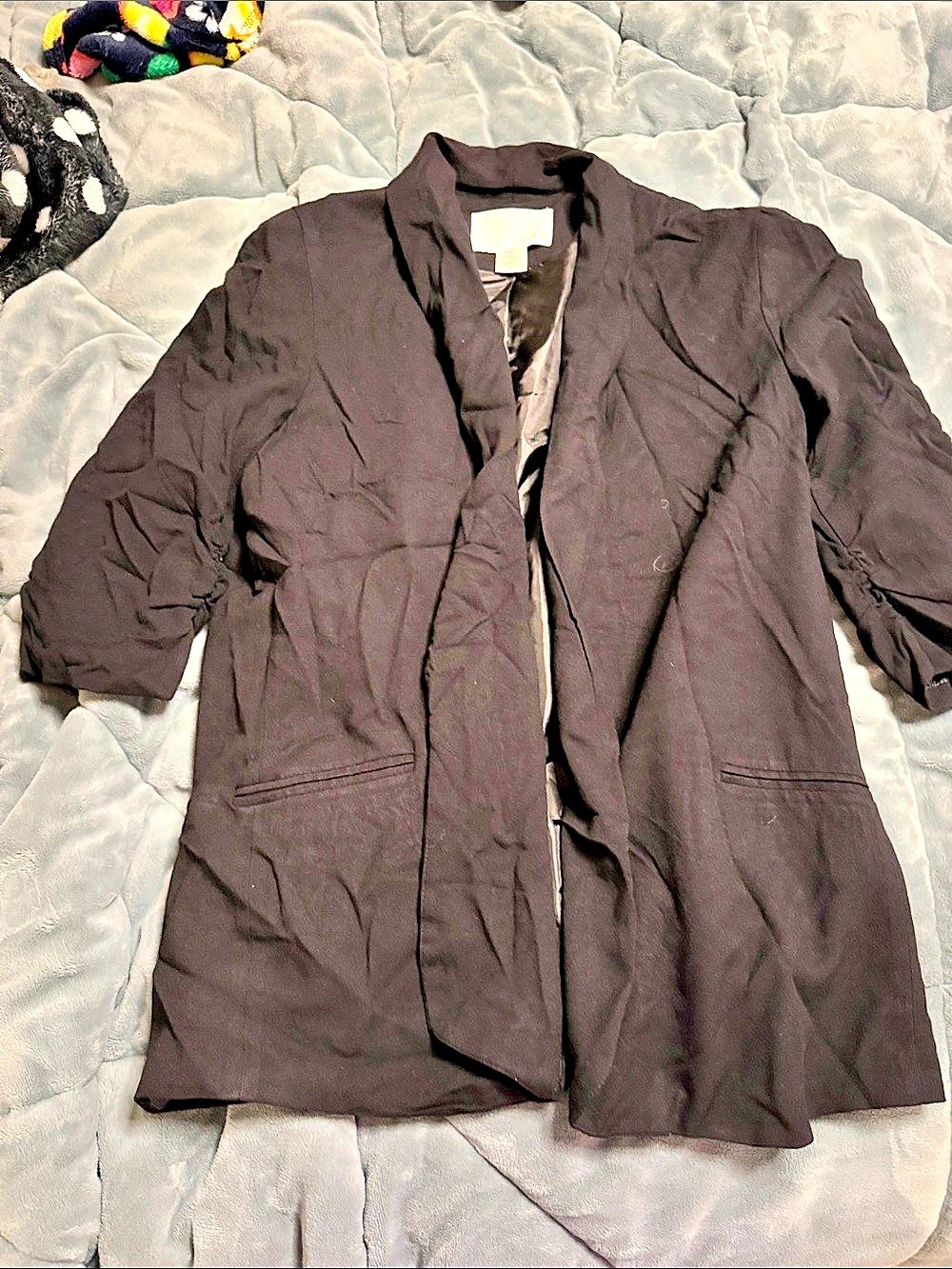 bar III Black Coat Size XL Like New